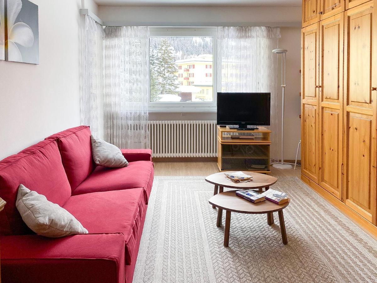 Zentrale Wohnung In St. Moritz Mit Grossem Balkon Экстерьер фото