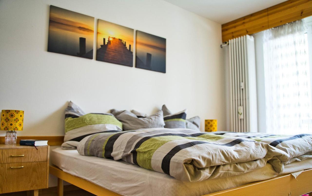Zentrale Wohnung In St. Moritz Mit Grossem Balkon Экстерьер фото
